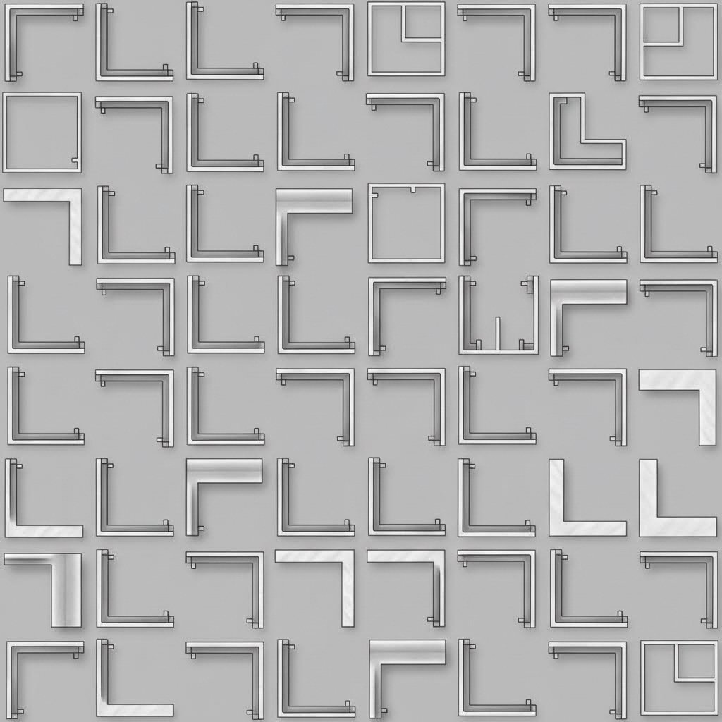 various aluminum extrusion profile shapes used in marine boat construction