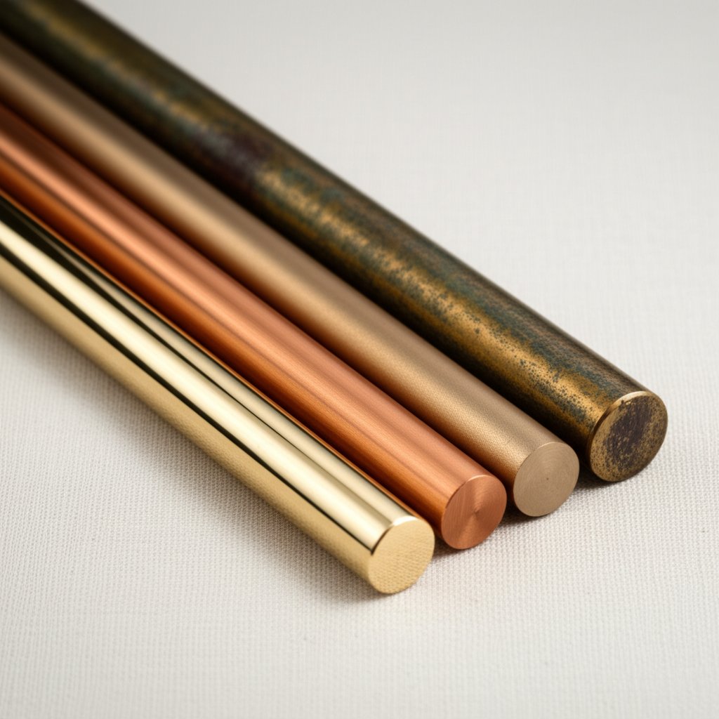brass rods with various protective finishes for durability and style