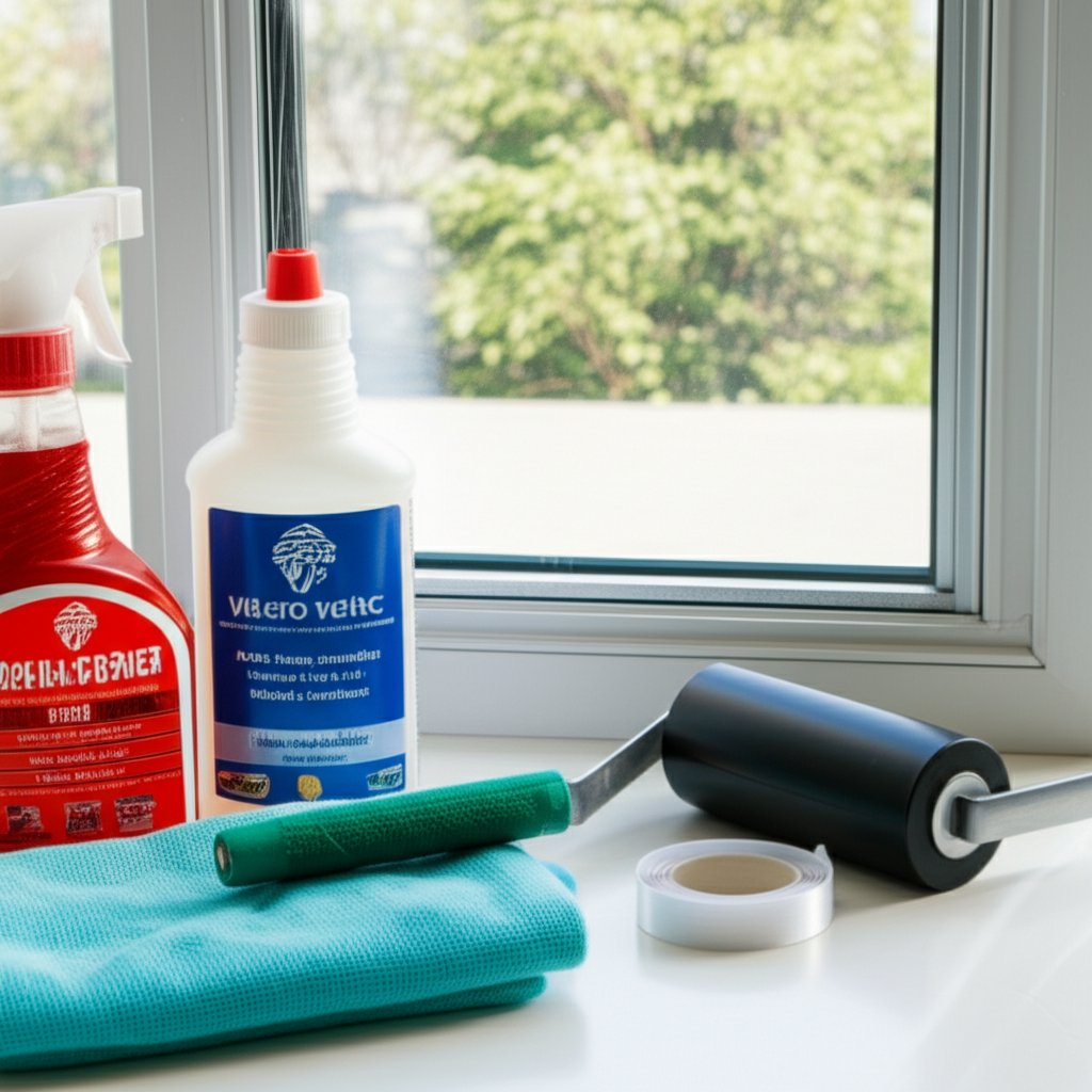 toolkit for applying velcro on aluminum windows