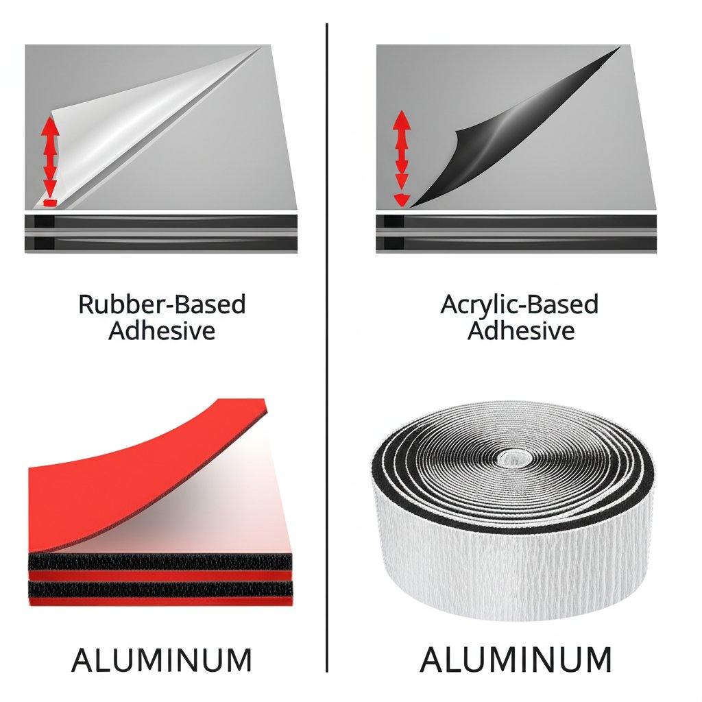 types of velcro adhesives for aluminum surfaces