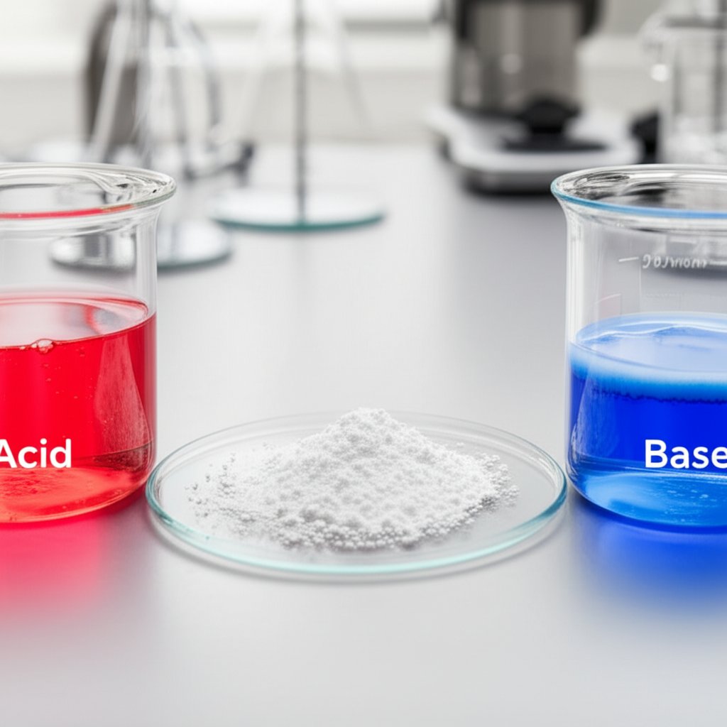 aluminum hydroxide reacts with acids and bases highlighting its amphoteric nature