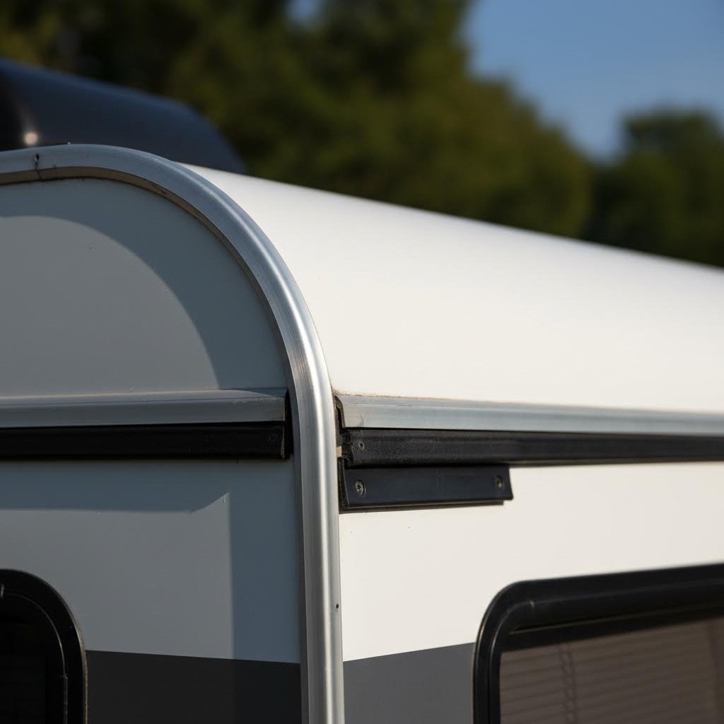 aluminum trim creates weathertight seals at critical rv exterior junctions