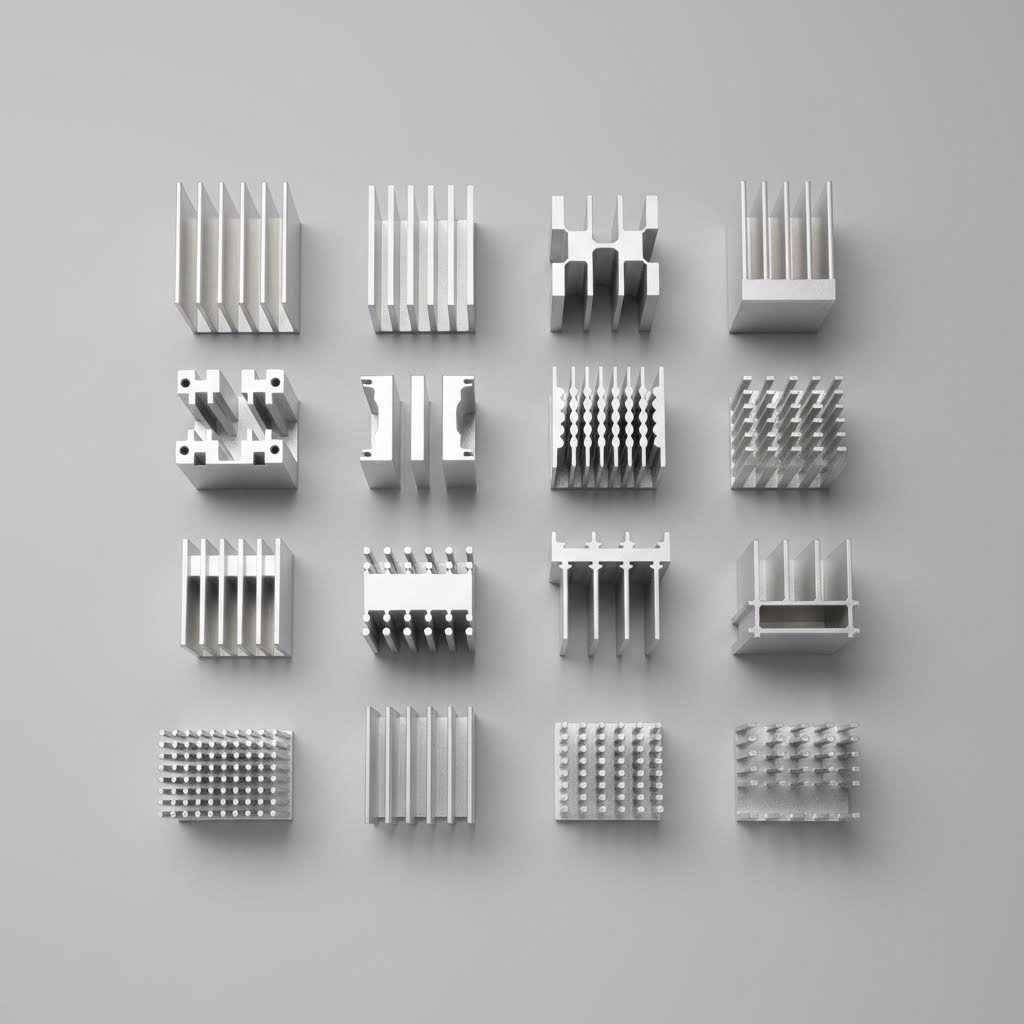 various fin geometries optimize heat dissipation for different cooling environments