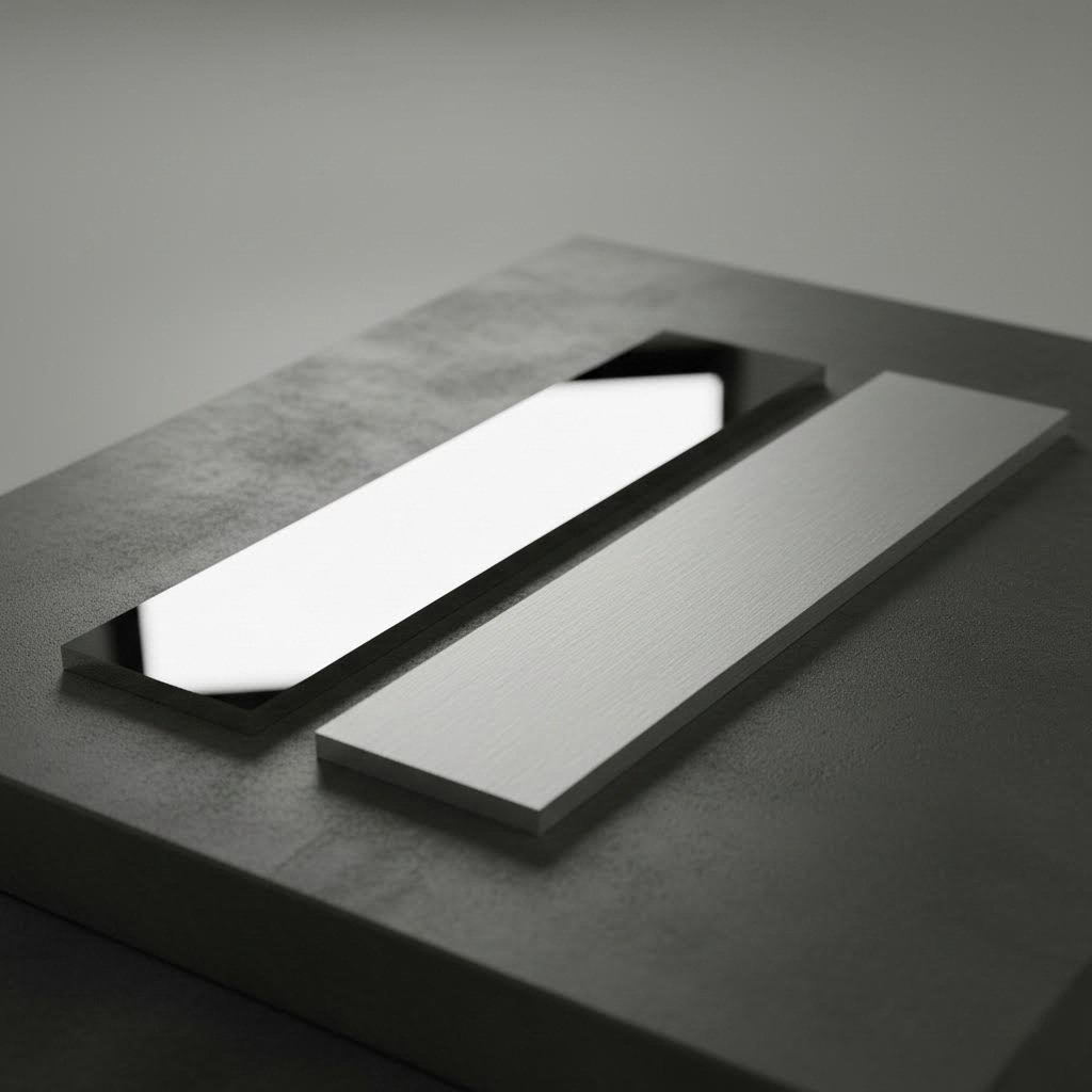 comparison of aluminum alloys showing different surface finish qualities for custom extrusion applications