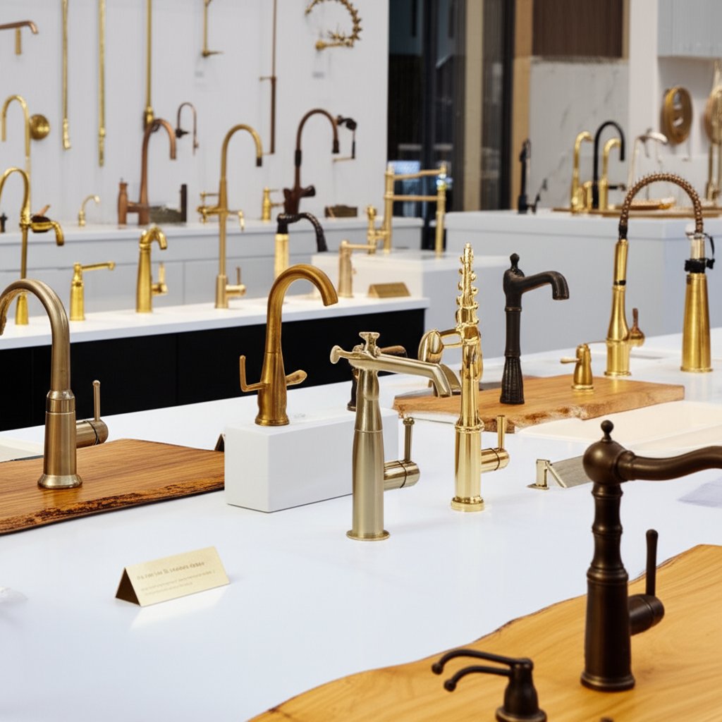comparing brass faucet types and finishes for informed selection