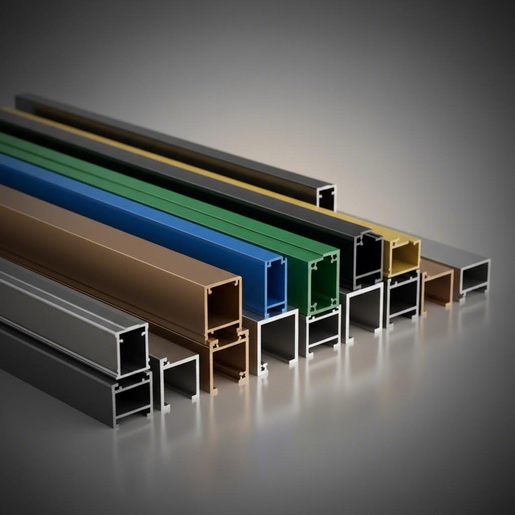 aluminum extrusion profiles with anodized powder coated and specialty surface finishes