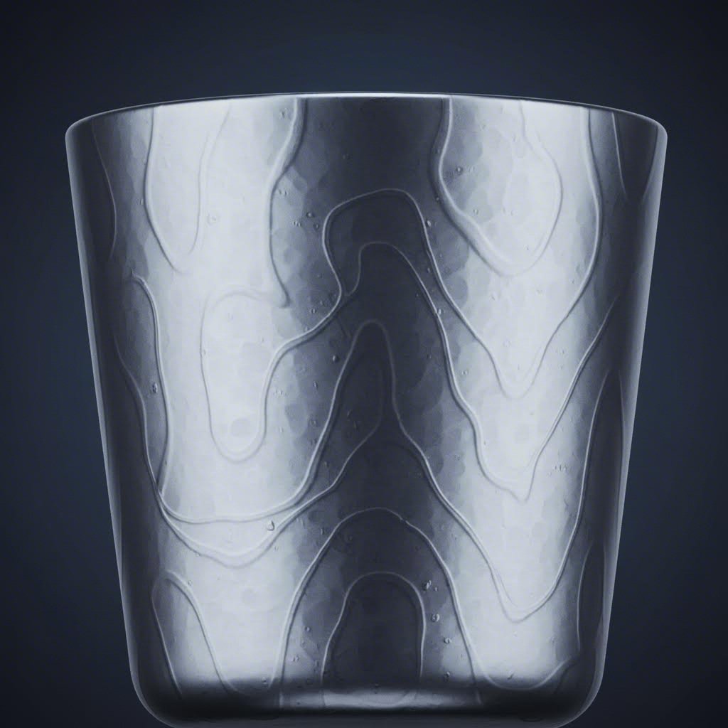 Close up of a seamless deep drawn fuel component showing surface quality