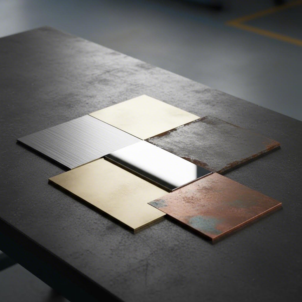 various metal types for laser cutting including steel aluminum stainless steel brass and copper