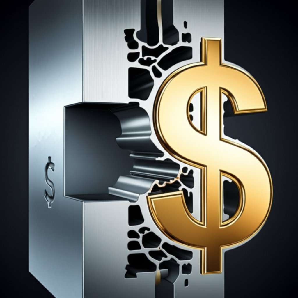 visual metaphor for how extrusion die complexity impacts overall tooling costs