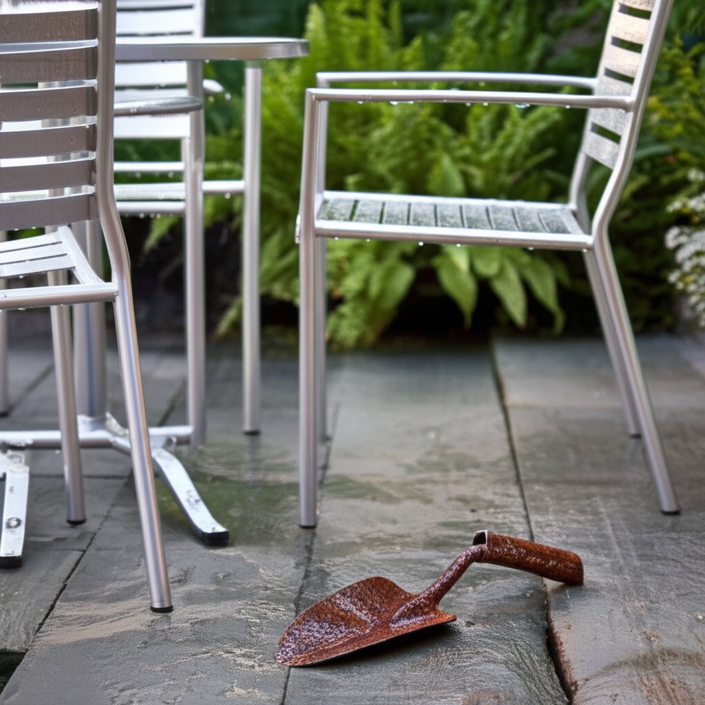 aluminum remains durable in outdoor settings resisting rust unlike steel
