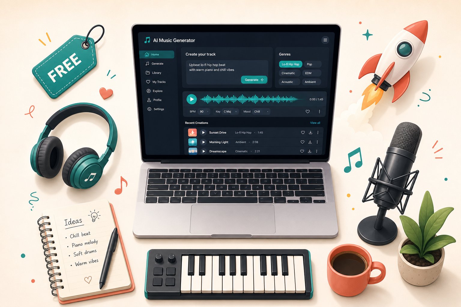 free ai music generators provide an accessible starting point for creators exploring commercial music production