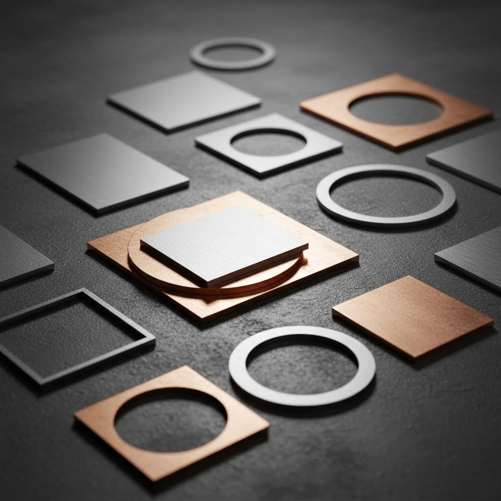 precision laser cut metal samples showcasing various materials and thicknesses