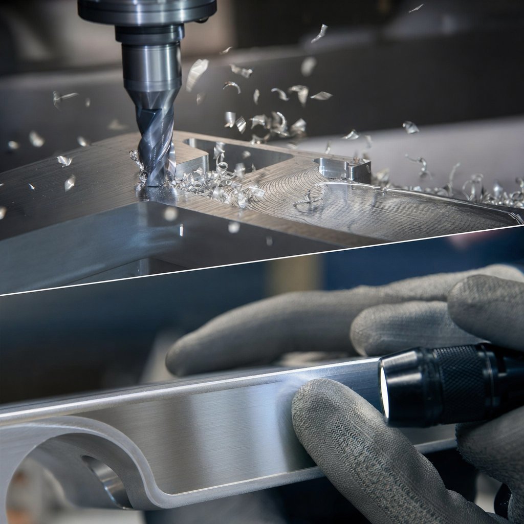 checking burr control and chip evacuation in aluminum machining