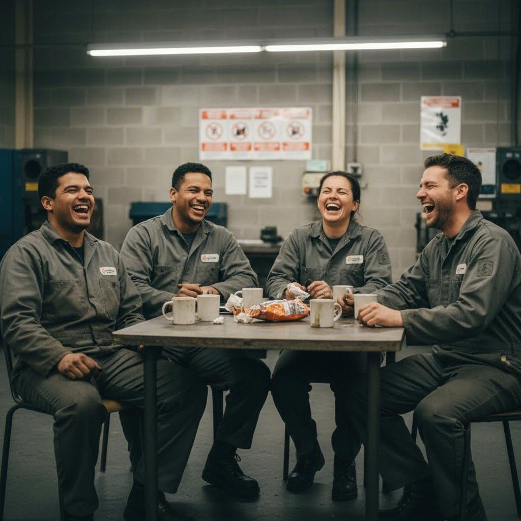 shop floor humor builds team bonds and relieves the stress of precision work