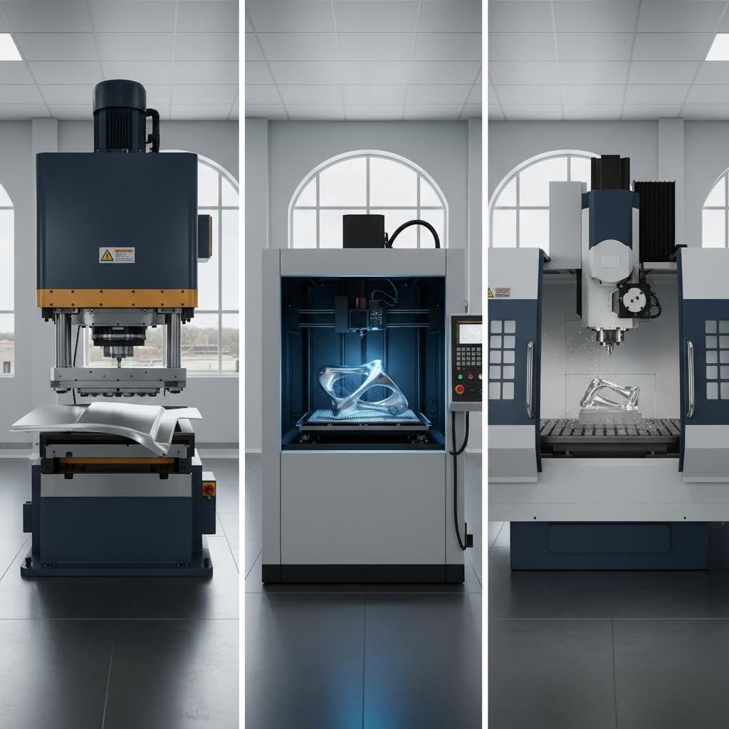 comparing sheet metal forming metal 3d printing and cnc machining for prototype applications