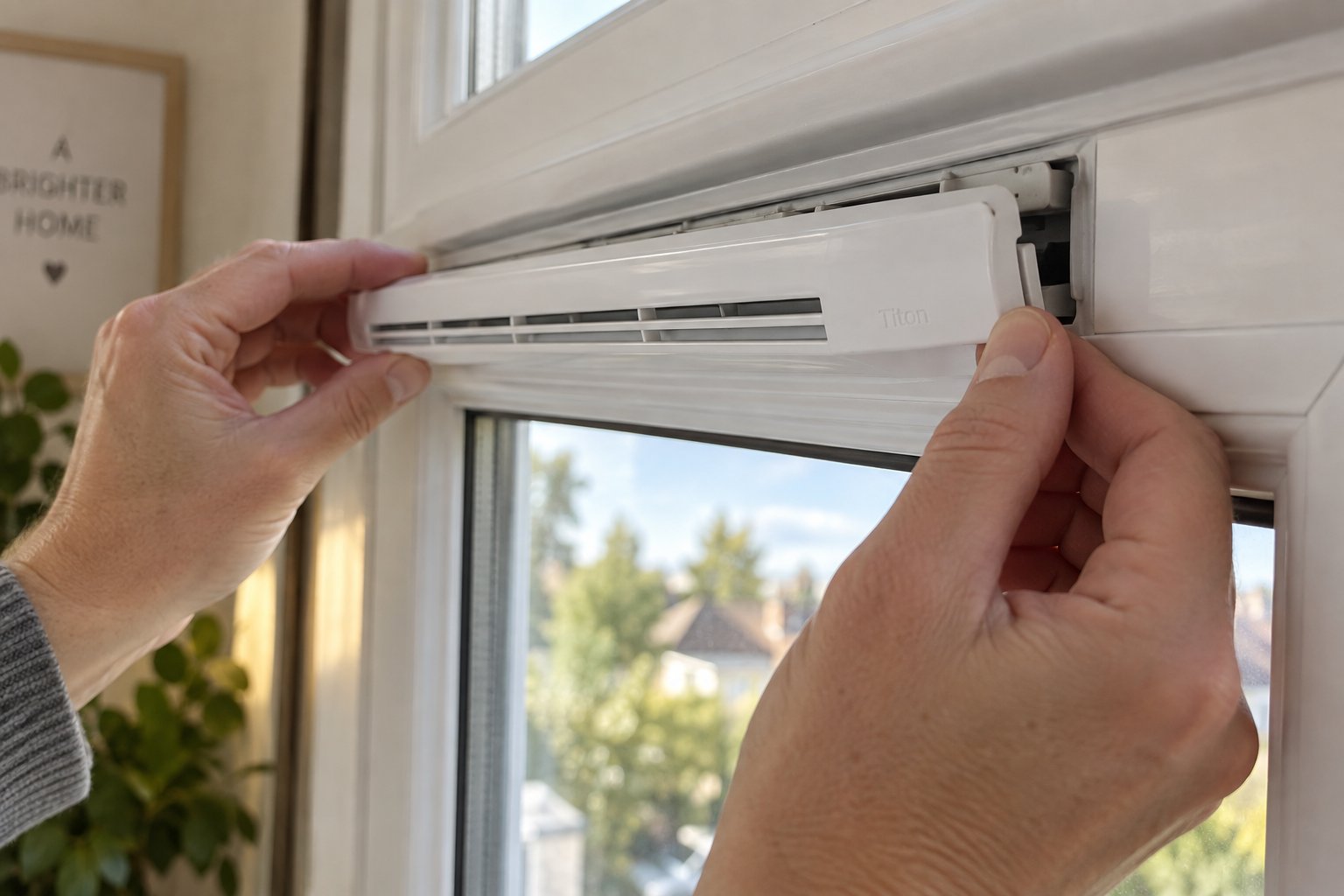 removing a trickle vent cover by pressing the release clips %E2%80%94 a simple diy task requiring no tools