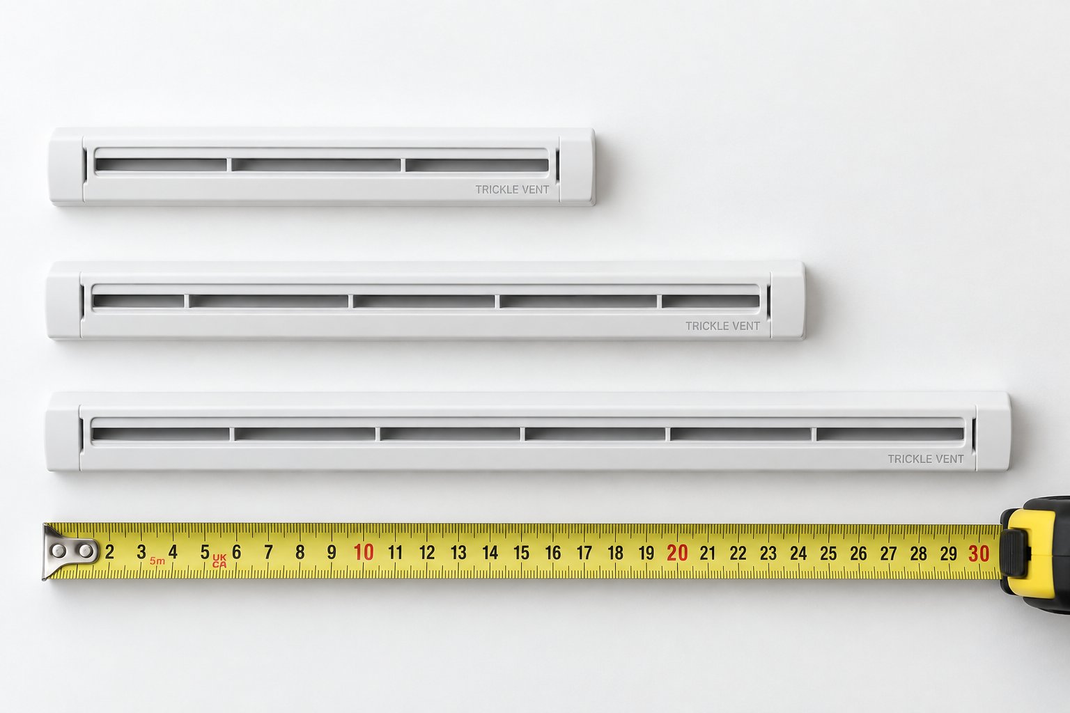 trickle vent covers come in different lengths %E2%80%94 accurate measurement is essential for a correct fit