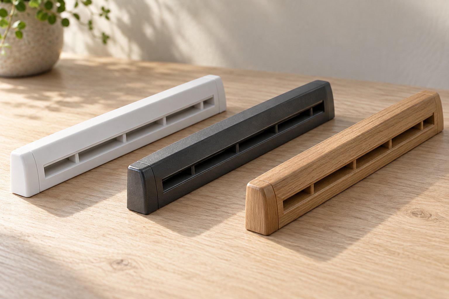 upvc aluminium and timber trickle vent covers each offer distinct advantages in durability and appearance