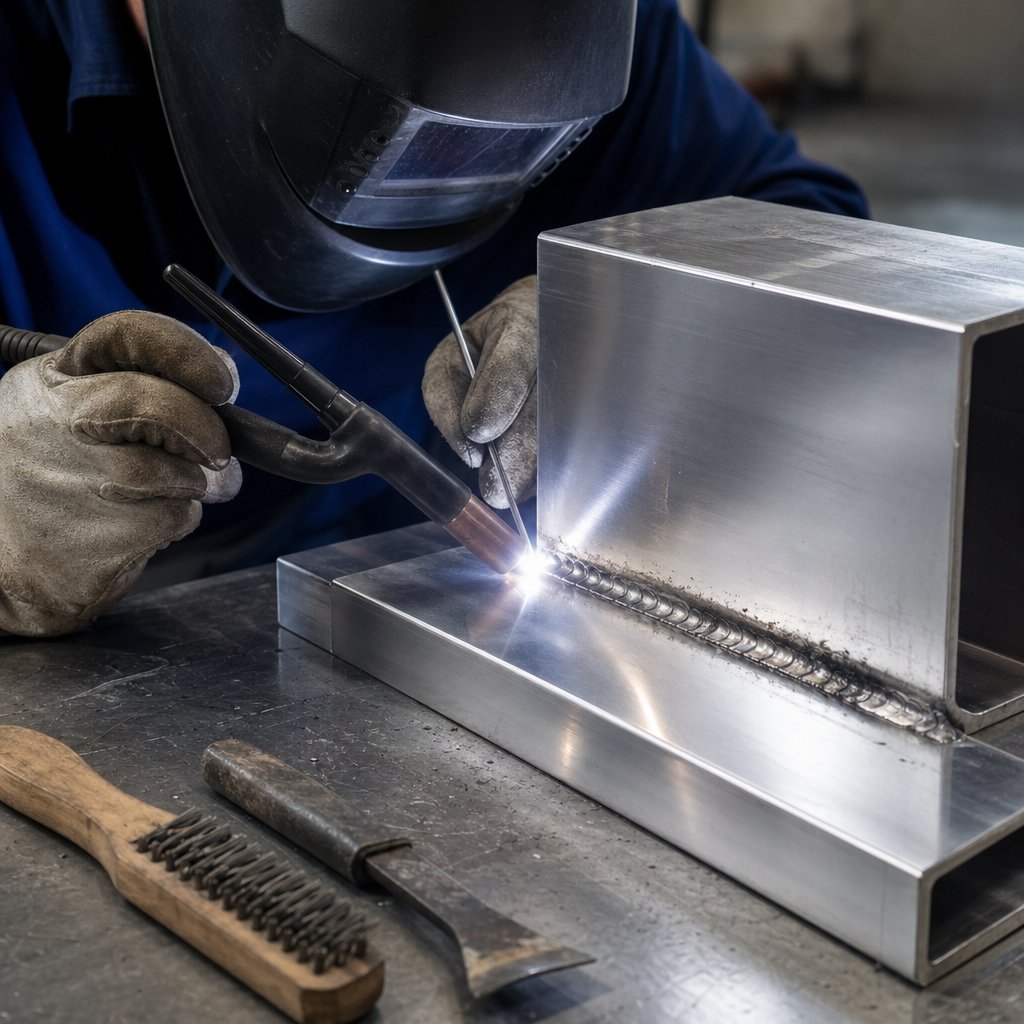 stick welding aluminum with a short arc and clean setup
