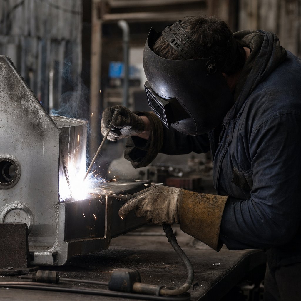 welding aluminum with stick welder on a thick repair job