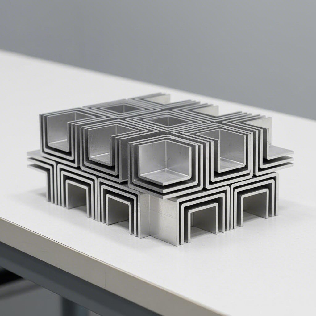 double angle aluminum extrusions featuring distinctive dual channel l shaped profiles for structural applications