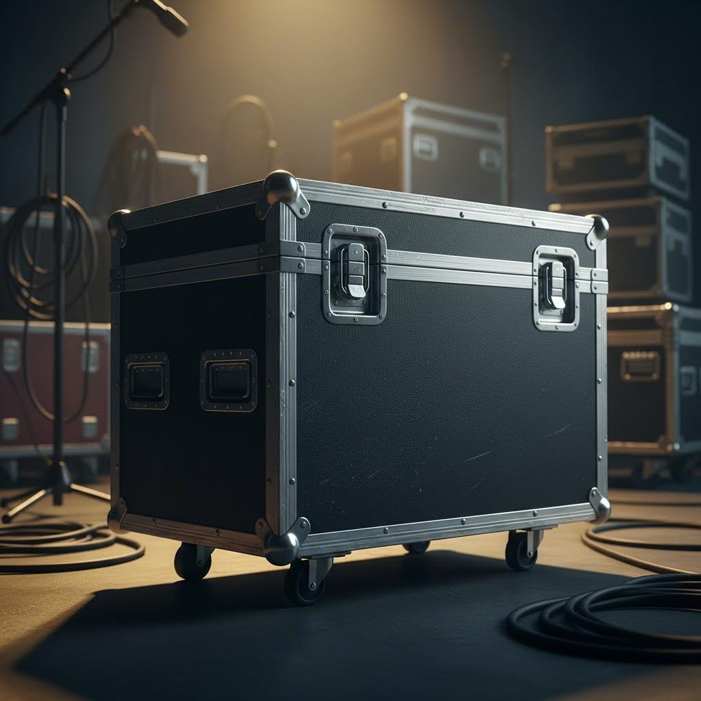 road case construction featuring double angle aluminum extrusions for superior corner protection