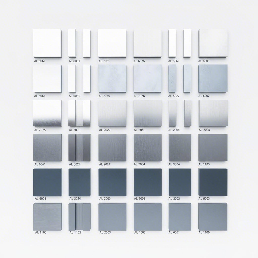 aluminum alloy samples demonstrating diverse properties for different applications