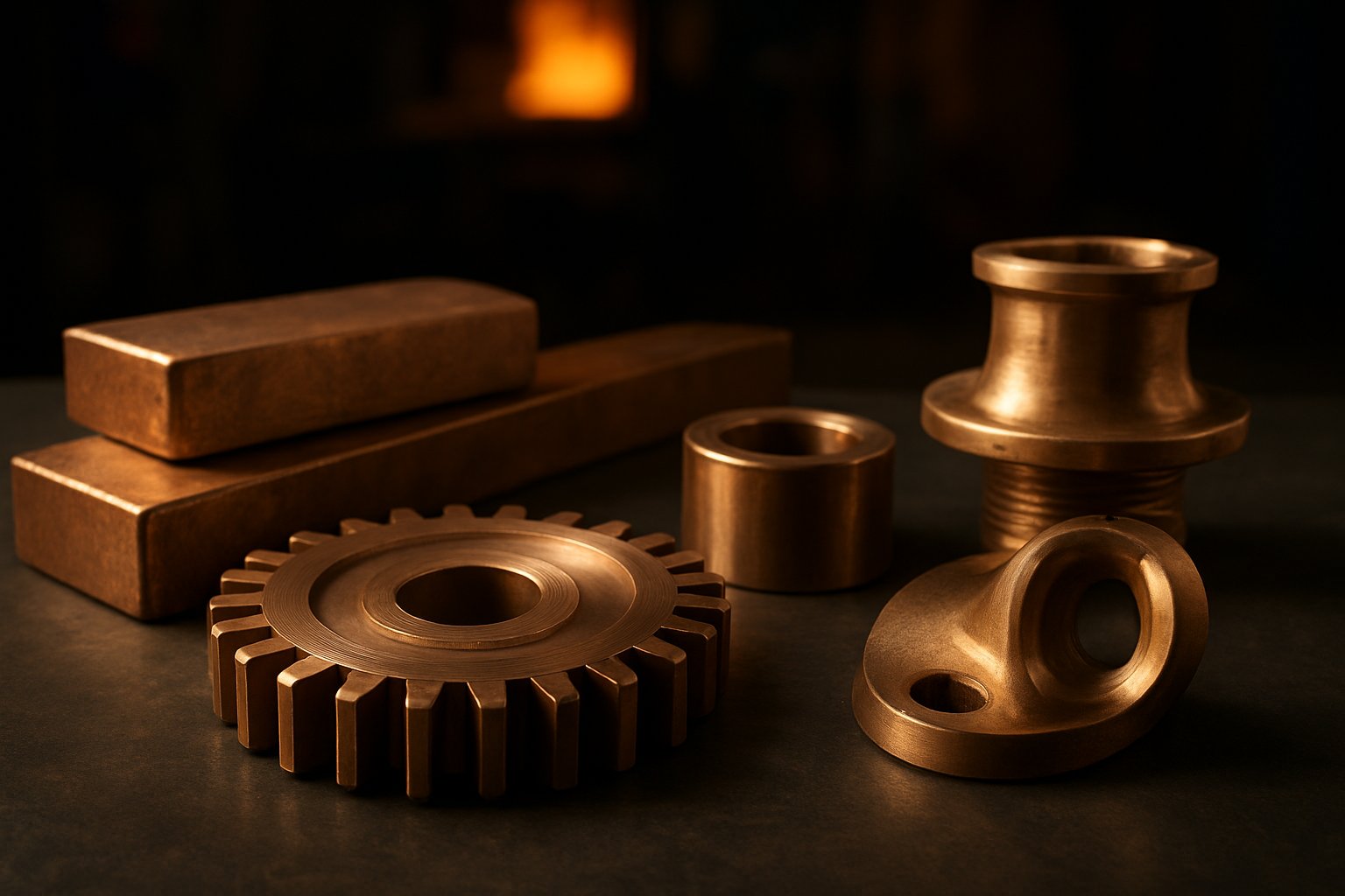 bronze starts with copper and often includes tin or other alloying metals for specific uses