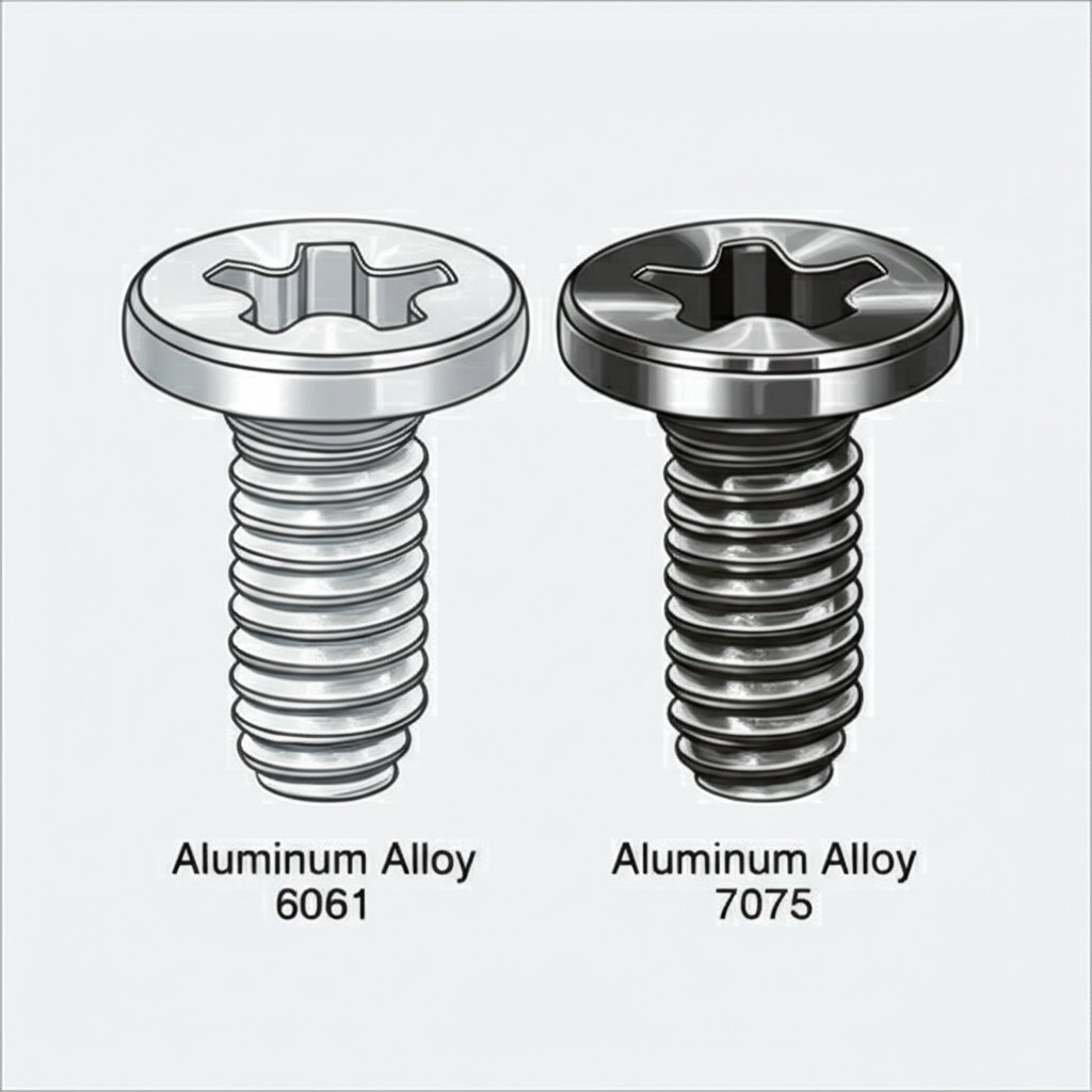 comparison of aluminum screws made from different alloys