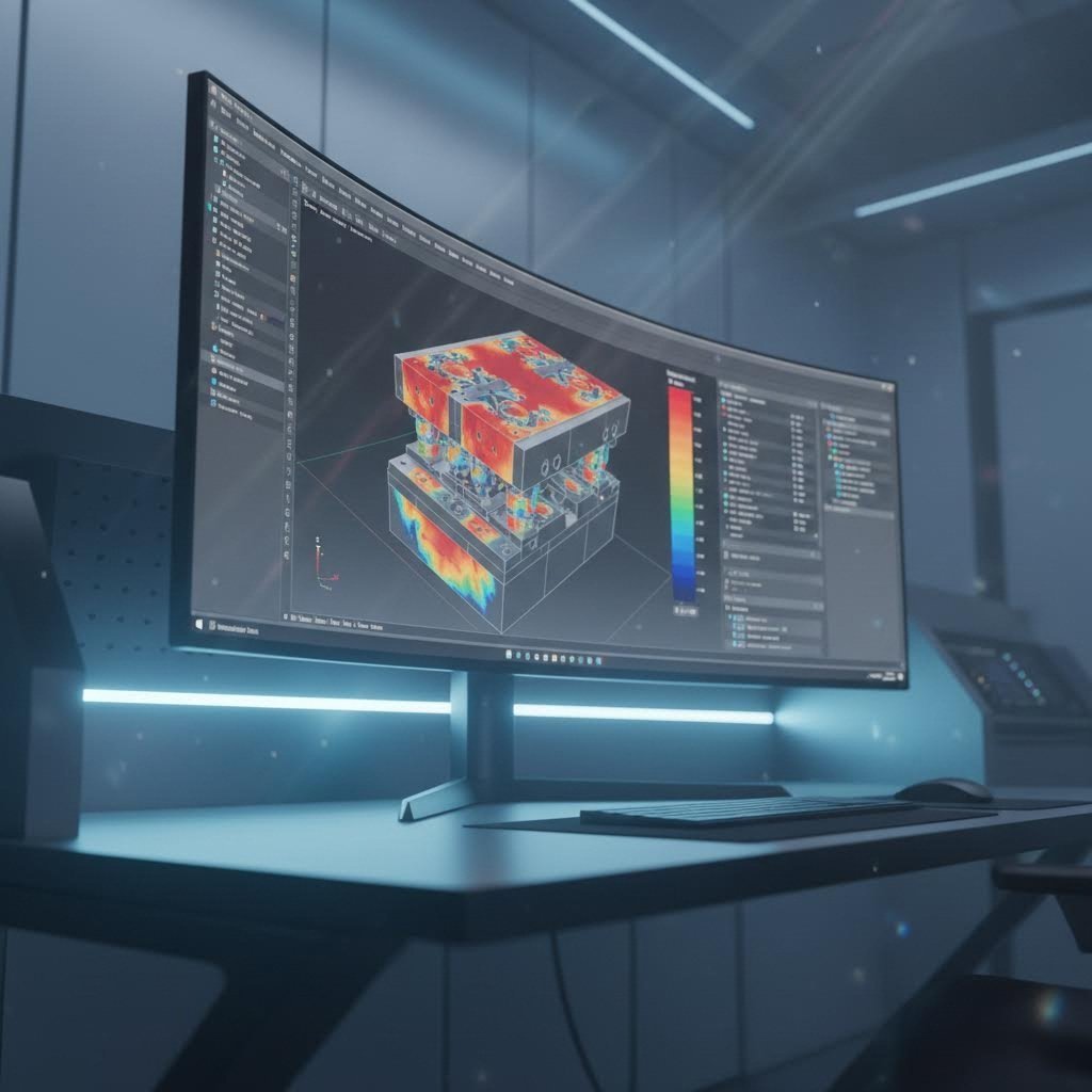 cae simulation software analyzing stamping die performance during design phase