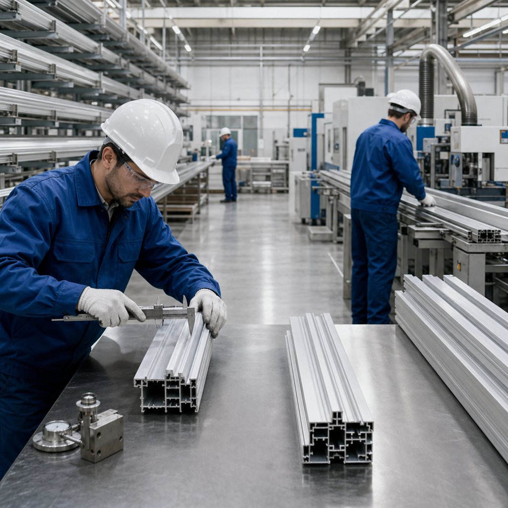aluminum frame profile manufacturing and quality inspection