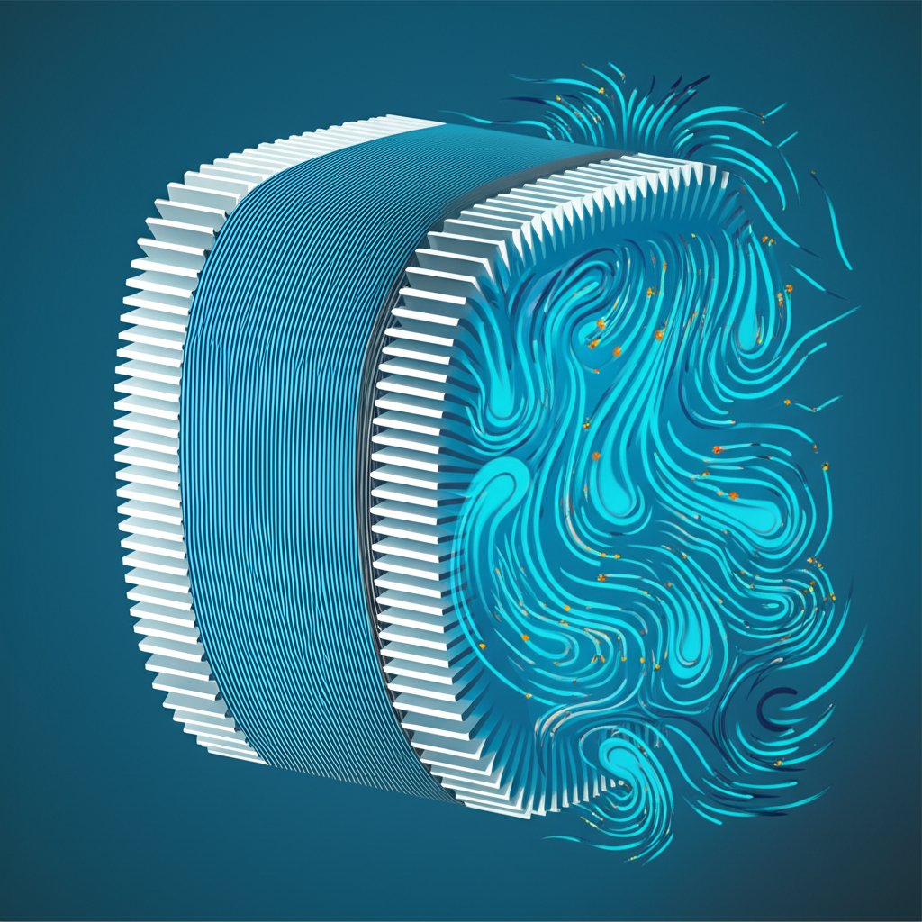 diagram showing how fin geometry influences airflow for efficient heat dissipation
