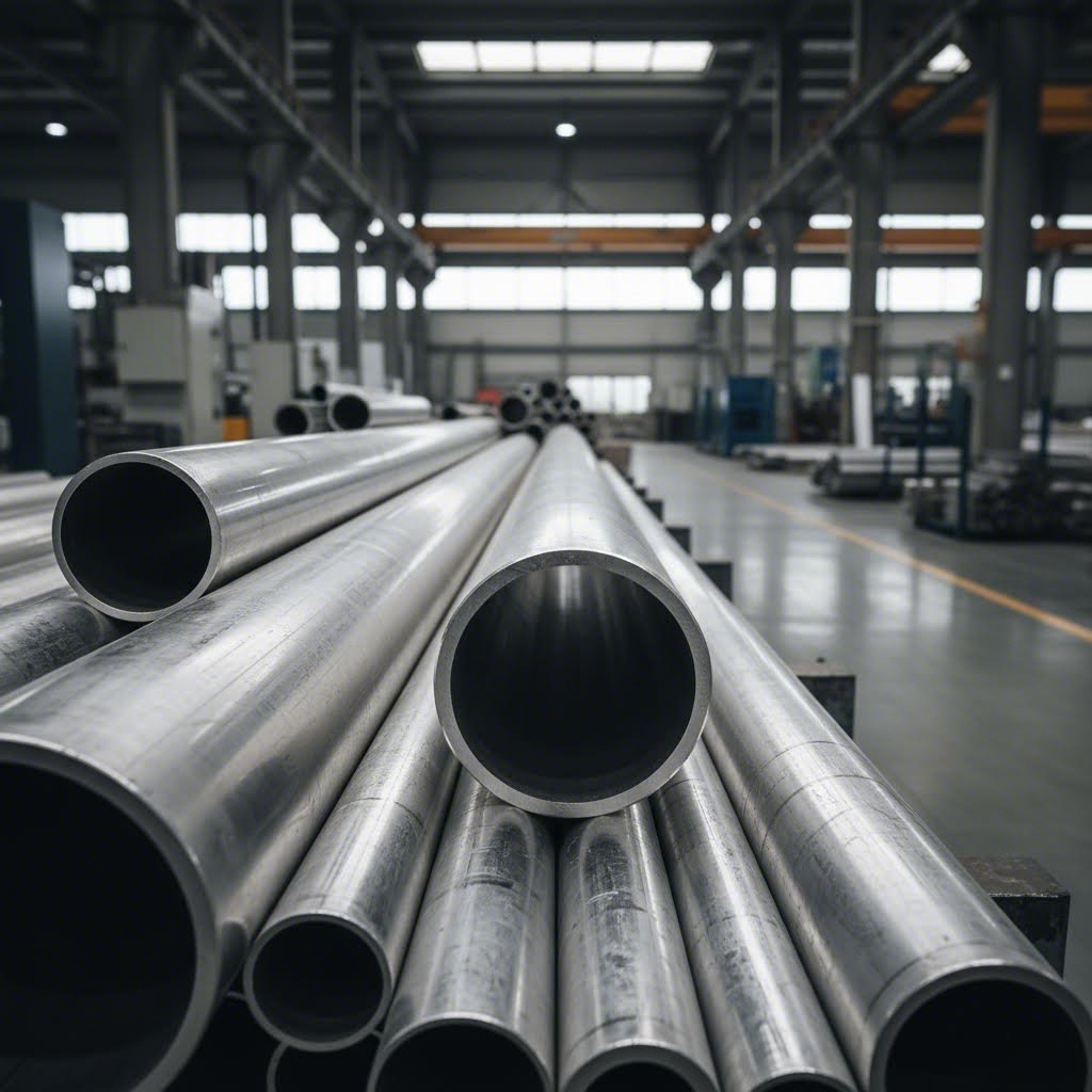 precision aluminum round tube extrusions in various sizes for industrial and architectural applications