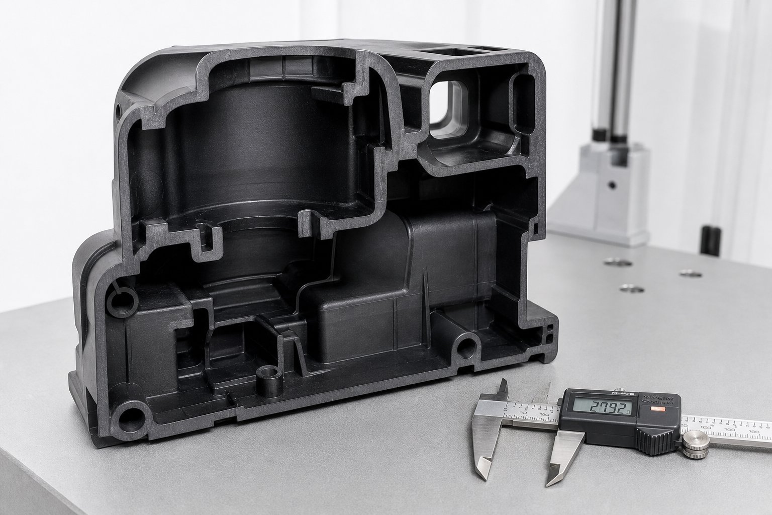 cross sectioning molded parts reveals hidden structural defects like voids and weld lines that compromise part function