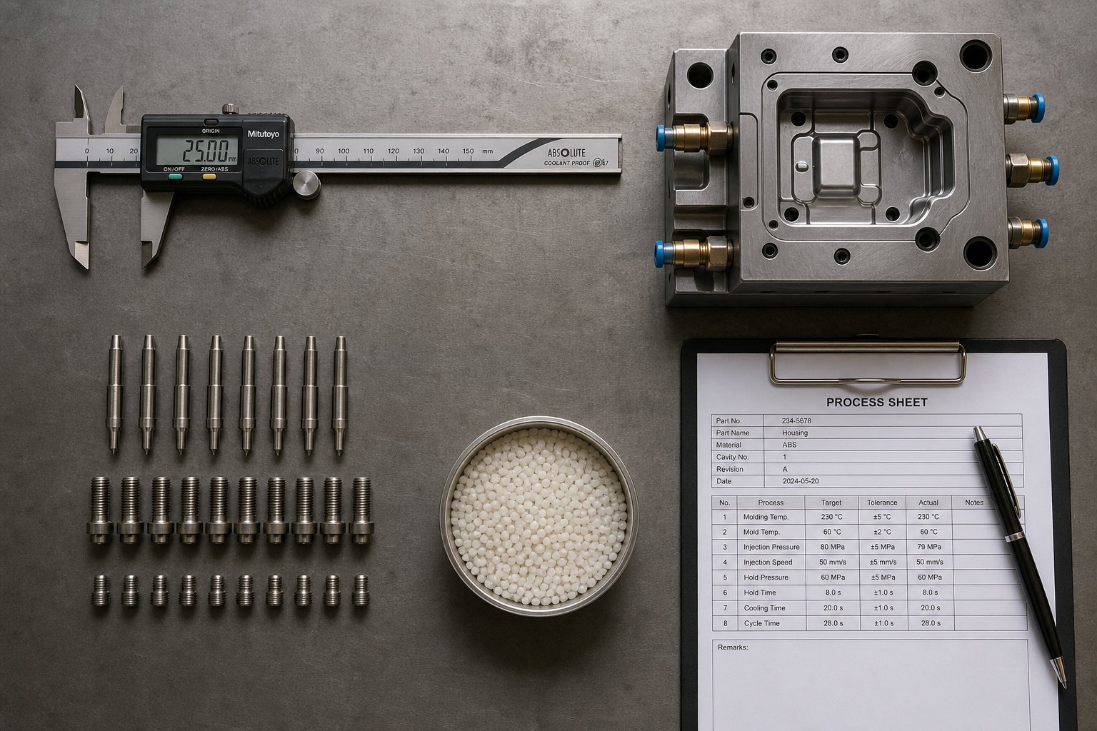 the 4m diagnostic method organizes root causes into machine mold material and method categories for structured troubleshooting