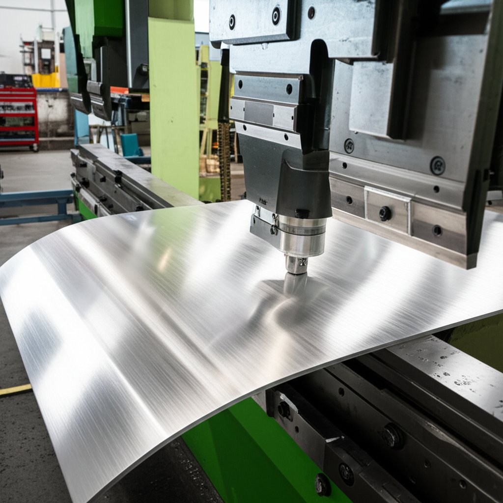 bending a 1 4 inch aluminum plate using a press brake for smooth accurate results