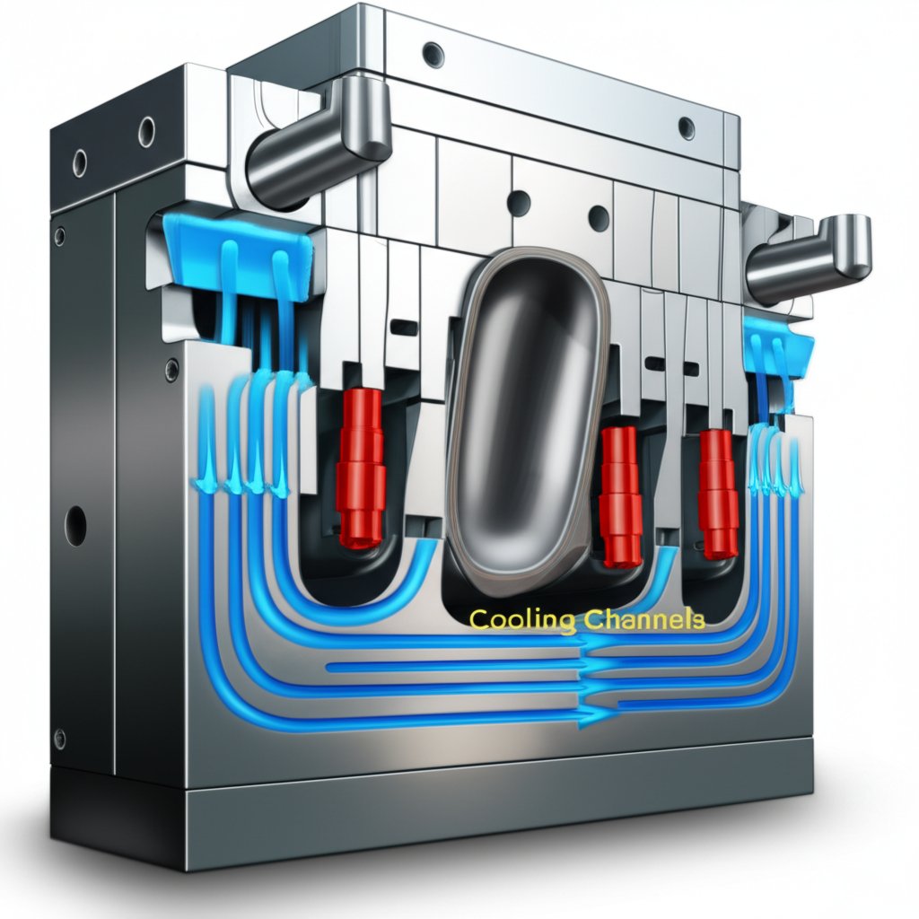 diagram of core methods for mold temperature control in die casting
