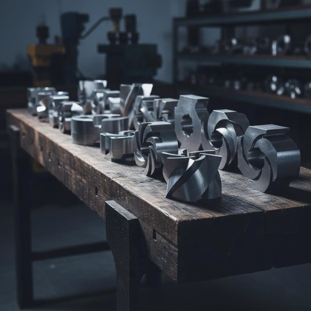 precision aluminum extrusion dies in various profile configurations