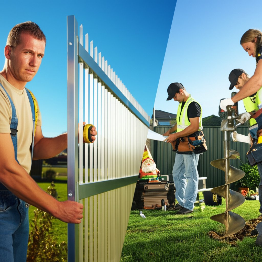 comparing diy and professional aluminum fence installation approaches