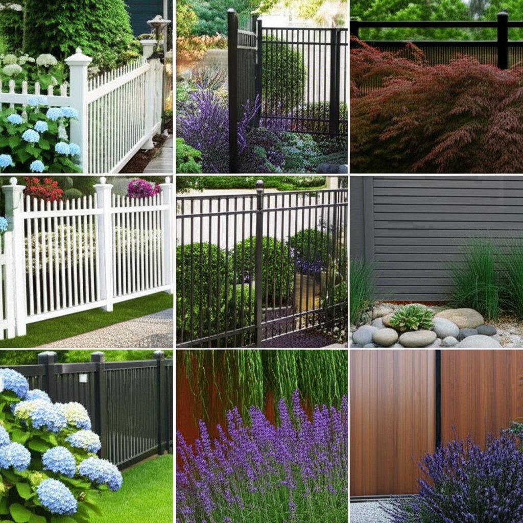 various aluminum fence styles to match any property design