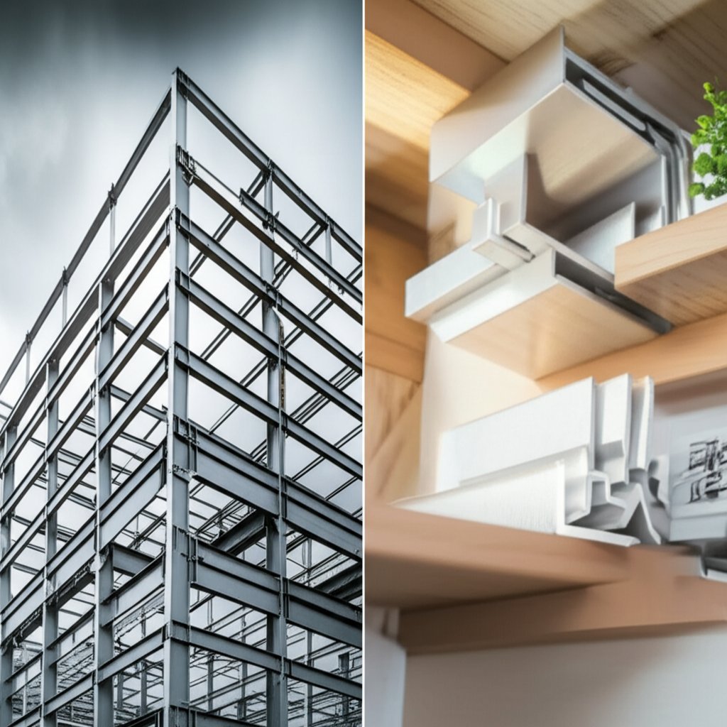 aluminum angles in use for both industrial construction and creative diy projects