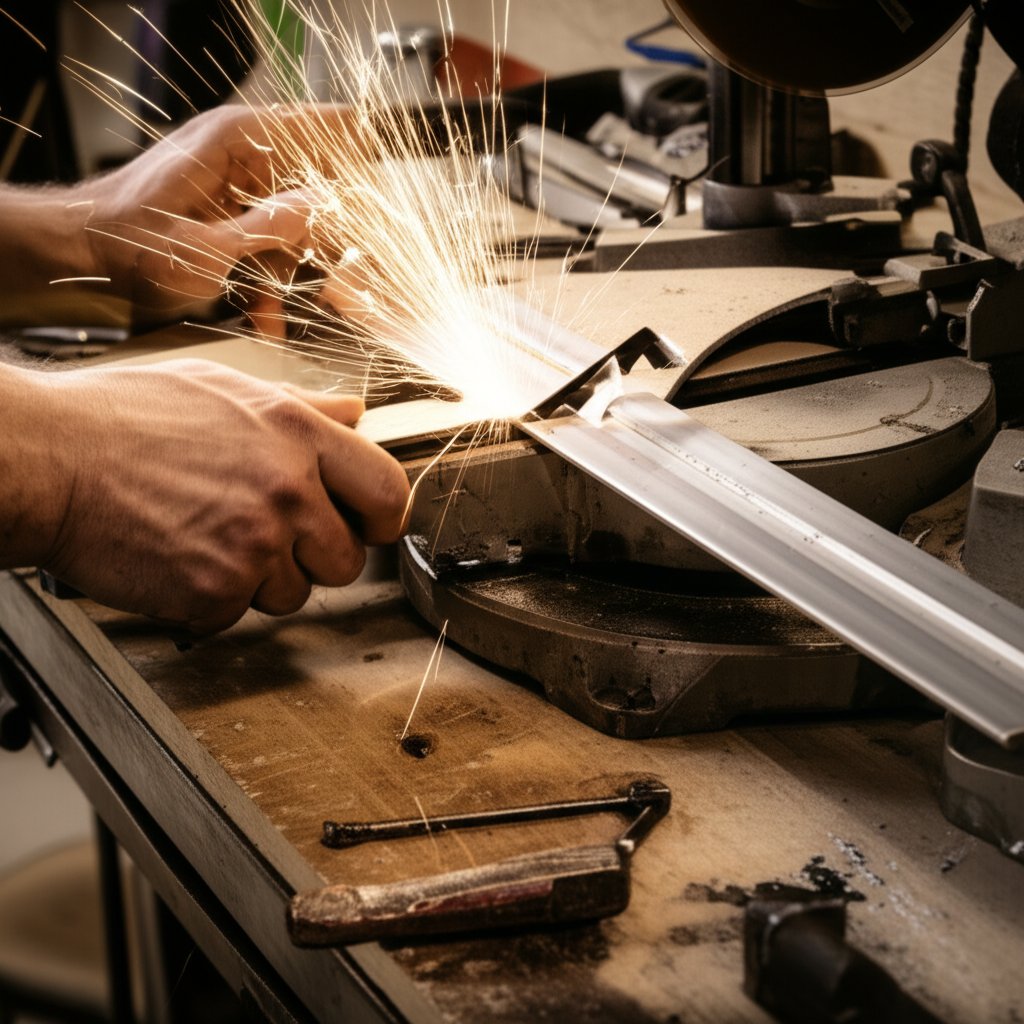 fabricating aluminum angle profiles with proper tools and safe techniques