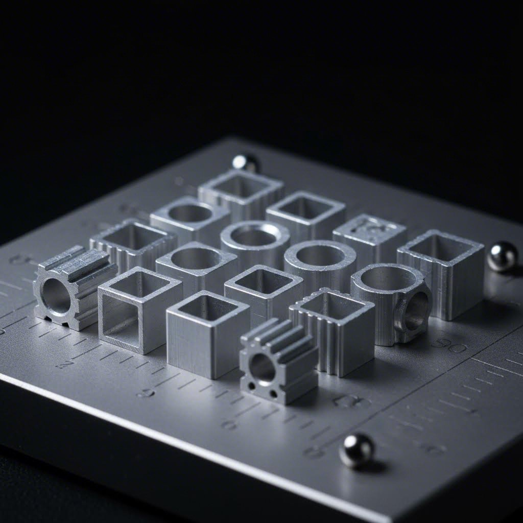 precision micro aluminum extrusion profiles showcasing complex geometries at miniature scale