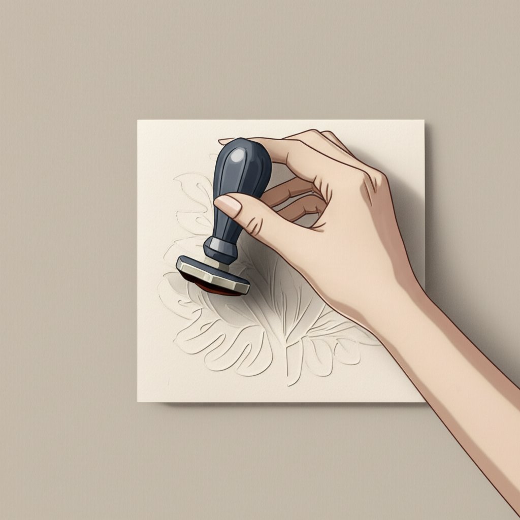 step by step workflow for stamping die cutting and embossing