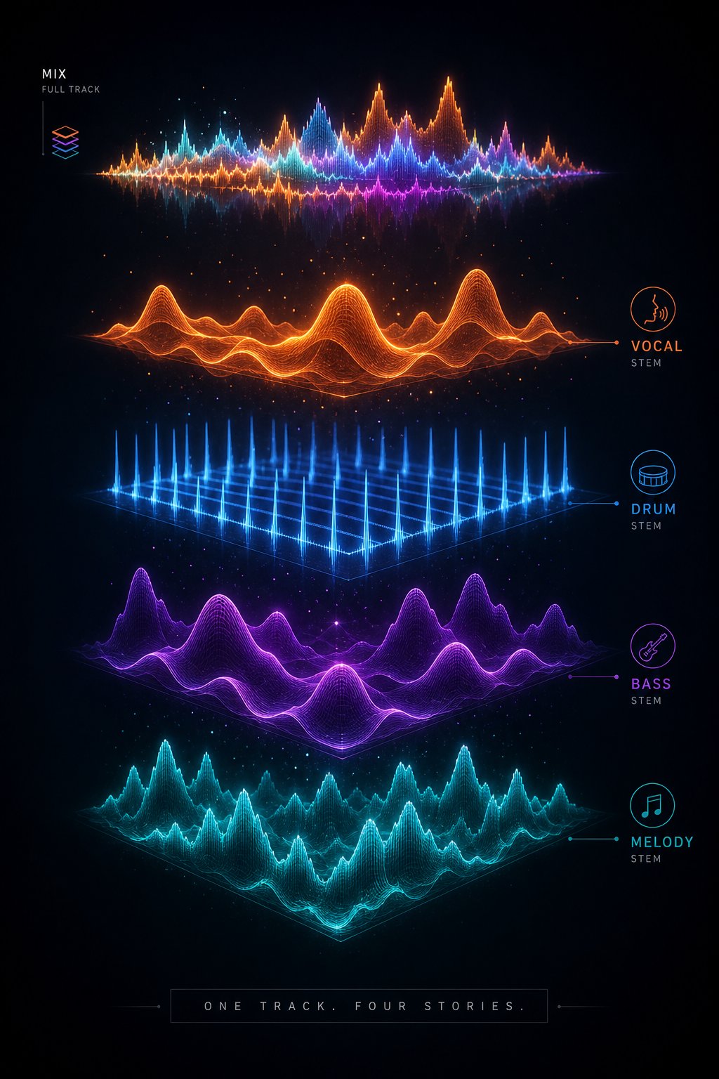 separating a track into individual stems reveals ai artifacts hidden in the full mix