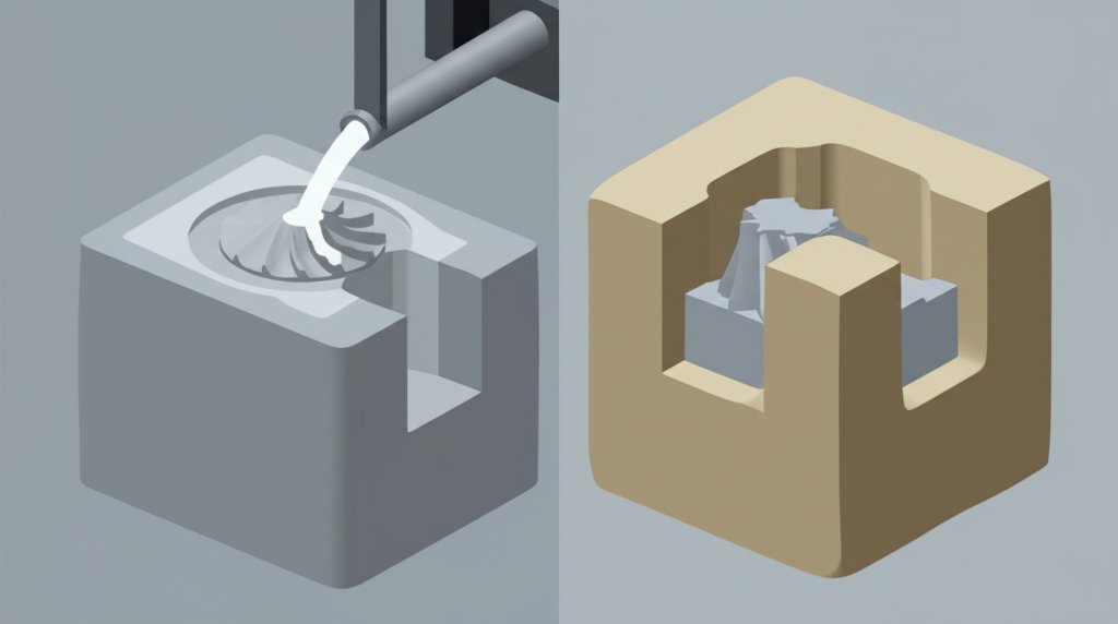 comparison of investment casting and sand casting methods