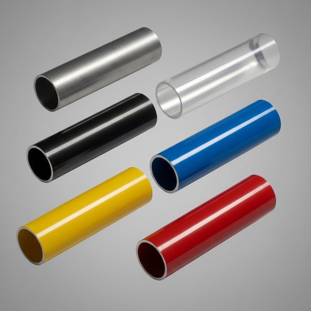 comparison of aluminum tube surface treatments from mill finish to anodized and powder coated options