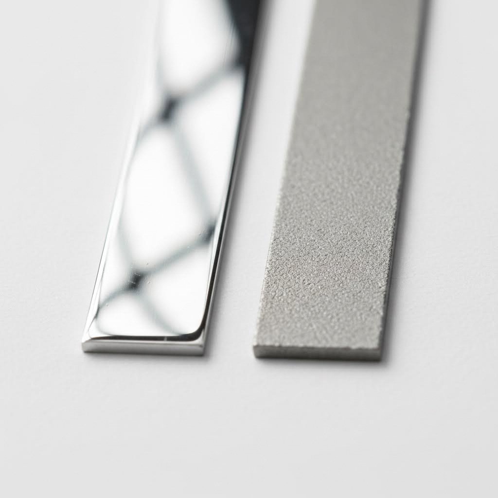 close up comparison of edge quality produced by different cutting methods