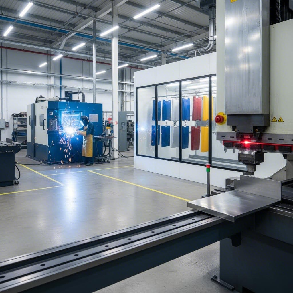 complete fabrication workflows integrate cutting with bending welding and finishing operations