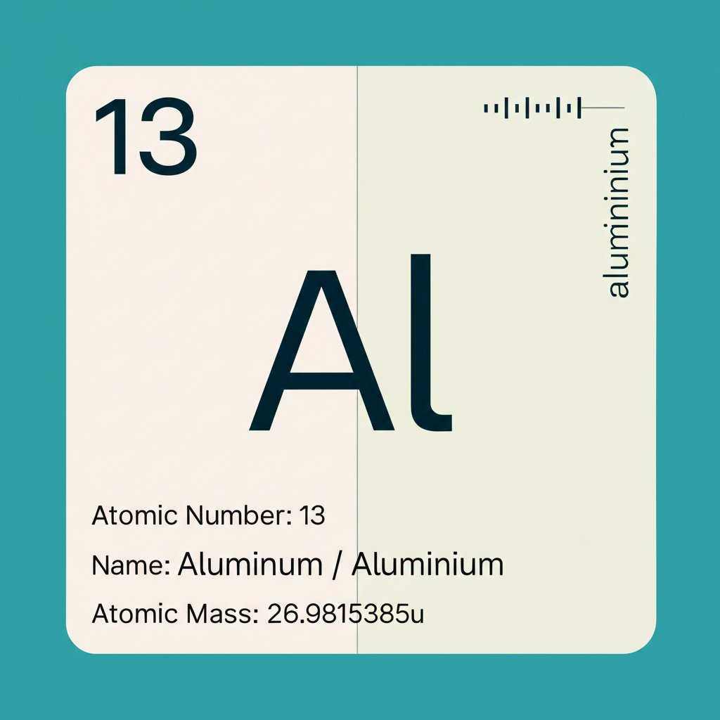 aluminum versus aluminium highlighted